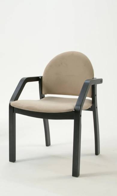 Стул-кресло Джуно 2.0 чёрный/бежевый