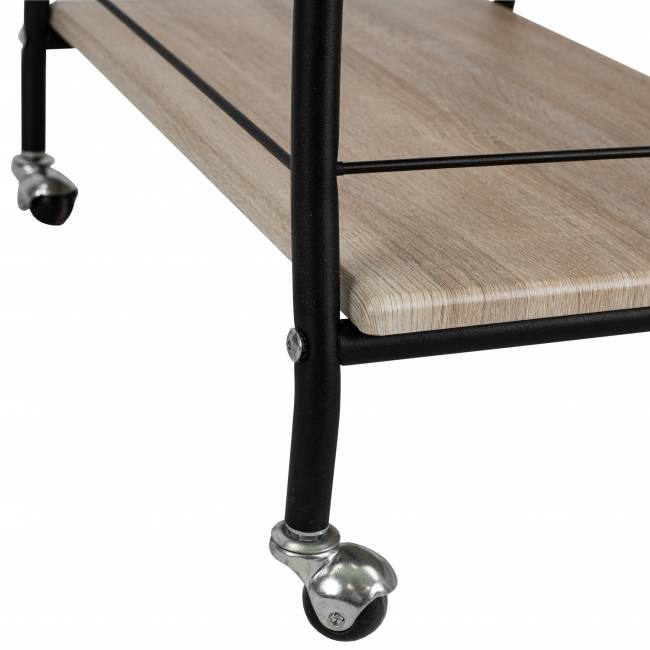 Стол сервировочный Марко дуб сонома/эбеновое дерево/черный