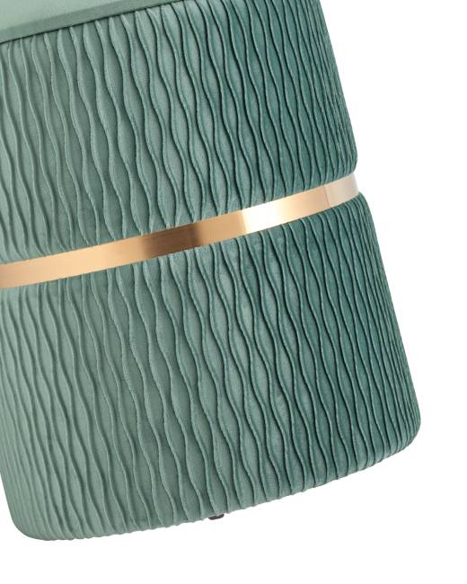 Пуф Джесси с ящиком велюр бирюзовый