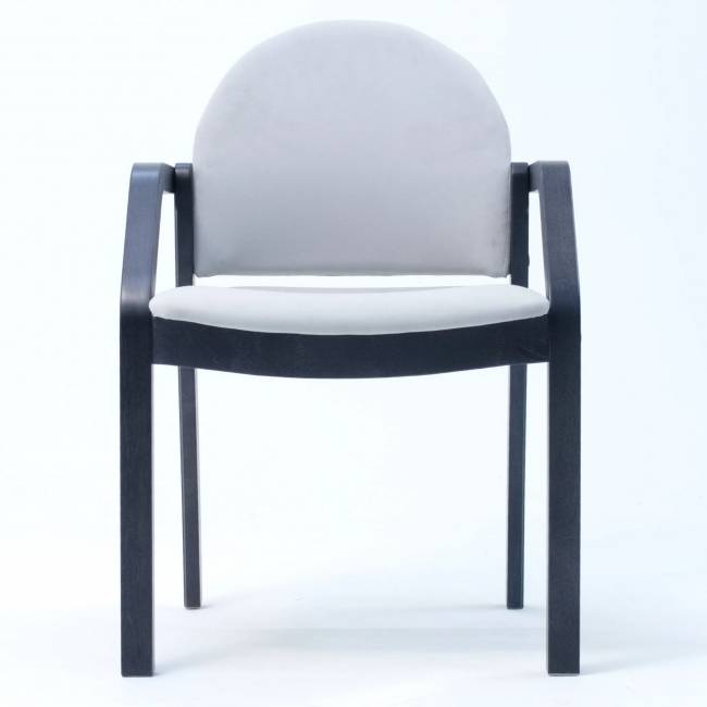 Стул-кресло Джуно 2.0 чёрное дерево/серый