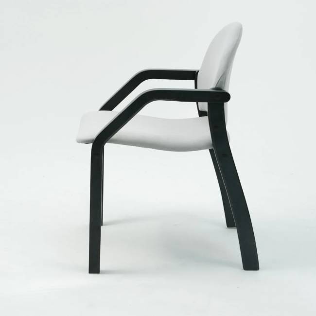 Стул-кресло Джуно 2.0 чёрное дерево/серый