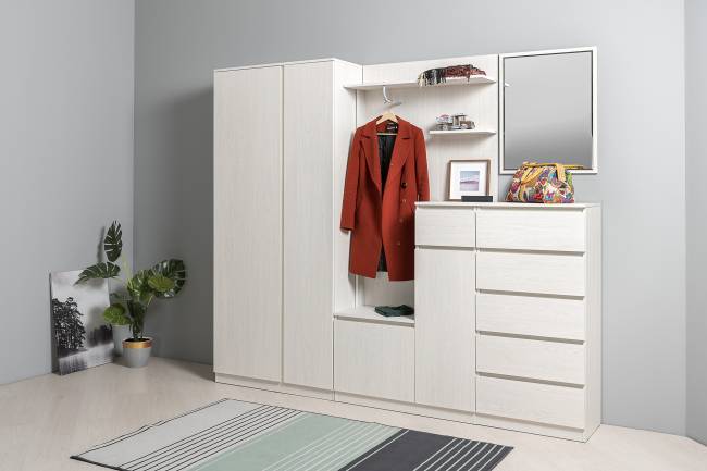 Вешалка Ника 15.08 цвет ясень анкор светлый Вешалка Ника 15.08 цвет ясень анкор светлый