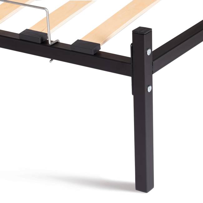 Кровать Marco металл, 90х200см, черный