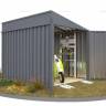 Хозблок SKOGGY секционный с односкатной крышей 3 х 2 м, брутальный серый