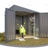 Хозблок SKOGGY секционный с односкатной крышей 3 х 2 м, брутальный серый
