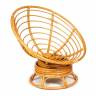 Кресло-качалка PAPASAN/ПАПАСАН w 23/01 B /с подушкой/ 115х78х104 см, Honey (мед), экошерсть Коричневый, 1811-5 Honey (мед)