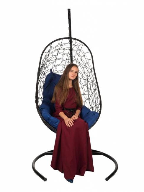 Кресло подвесное Easy синяя подушка Кресло подвесное Easy синяя подушка