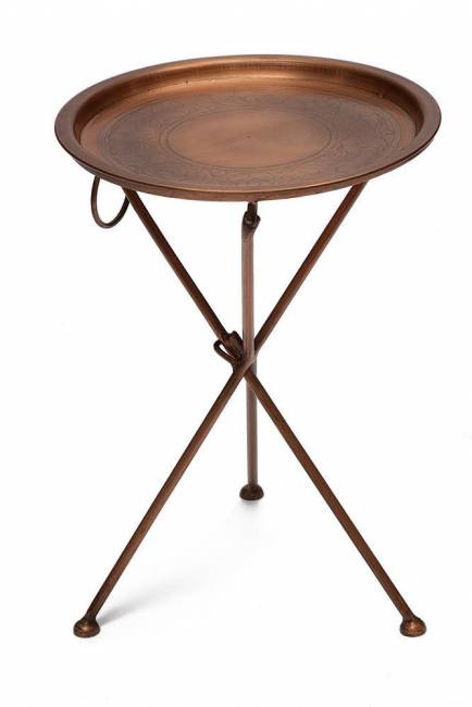 Набор из 2-х складных столиков Secret De Maison DEWI ( mod. M-5259 AB ) металл, 47х47х67/39х39х54, античная медь античная медь металл Набор из 2-х складных столиков Secret De Maison DEWI ( mod. M-5259 AB ) металл, 47х47х67/39х39х54, античная медь античная медь металл