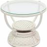Столик кофейный Andrea ротанг, D60х50см, TCH White (белый) Столик кофейный Andrea ротанг, D60х50см, TCH White (белый)