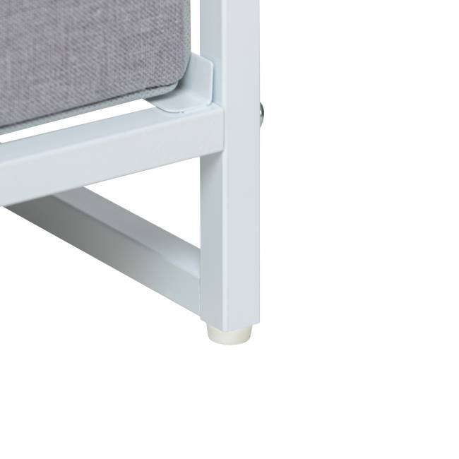 Комод Leset Ноа с полками 3 ящика Белый Светло-серый