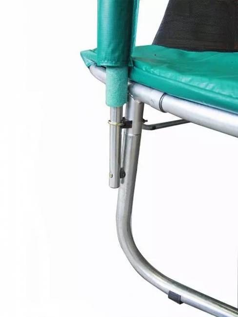 Батут 12FT 3,66м с защитной сеткой (внутрь) с лестницей, зелёный