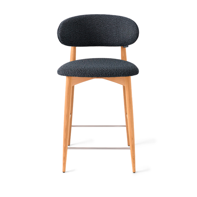 Стул Glory полубарный графит, опора бук светлый Стул Glory полубарный графит, опора бук светлый