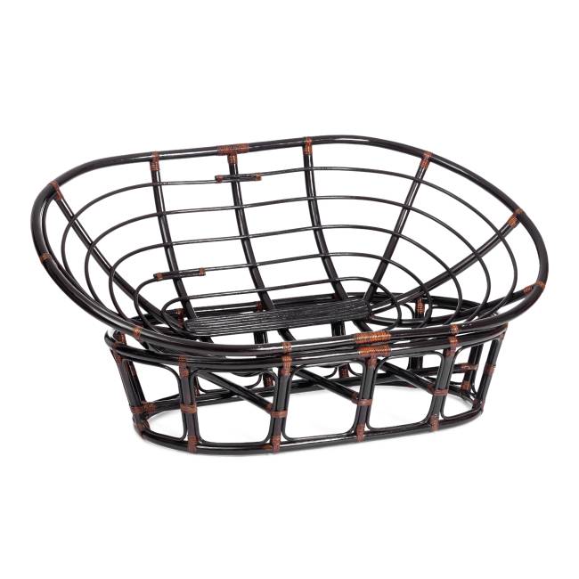 Диван MAMASAN/МАМАСАН 23/02 W /с подушкой/ 169х102х80 см, Antique brown, матрац 182х119 см, ткань серо-бежевая 3М 16/2 Antique brown