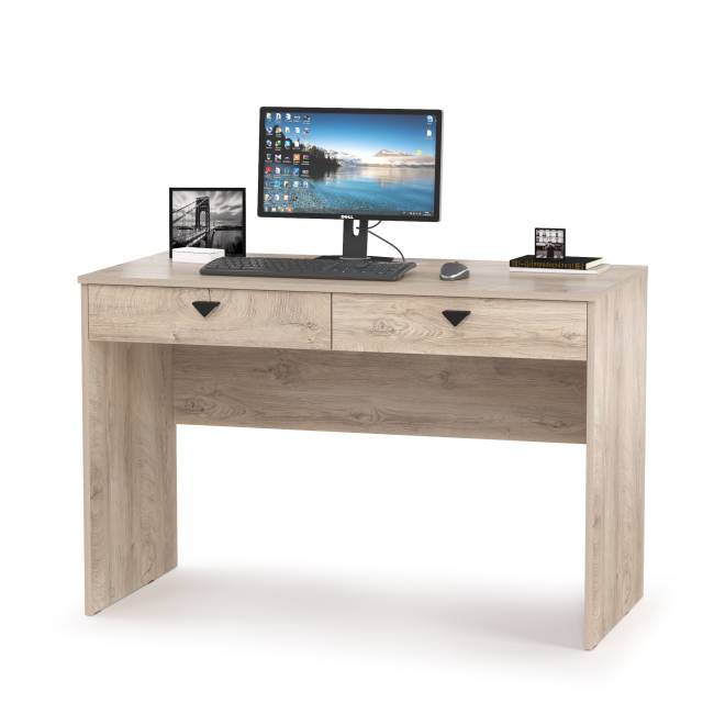 Компьютерный стол со шкафом и полкой со стеклом Бостон цвет дуб эндгрейн элегантный/фасады МДФ милк рикамо софт Компьютерный стол со шкафом и полкой со стеклом Бостон цвет дуб эндгрейн элегантный/фасады МДФ милк рикамо софт