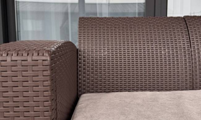 Двухместный диван LANA коричневый Двухместный диван LANA коричневый