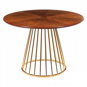 Стол Liverpool 110см, золотистые ножки