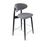 Стул Glory полубарный серый, опора бук черный Стул Glory полубарный серый, опора бук черный
