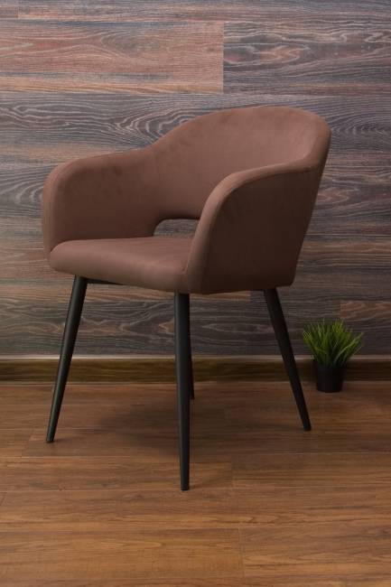 Стол Монте К 100 орех с креслами Пичч велюр коричневый Стол Монте К 100 орех с креслами Пичч велюр коричневый