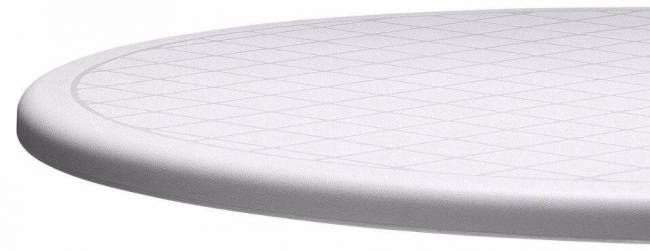 Столешница пластиковая круглая для подстолья Dodo, Domino Folding лен Ø700 мм