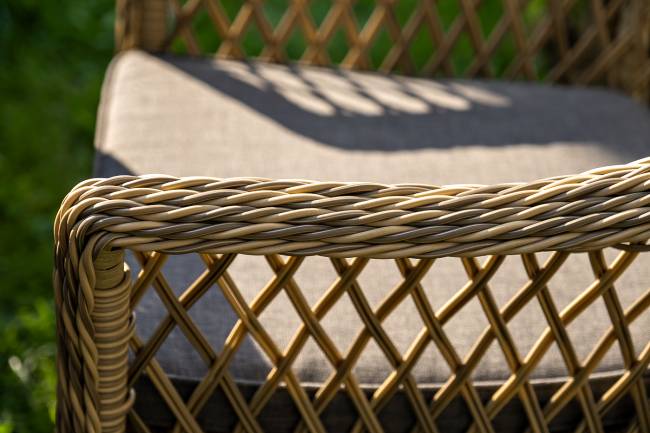 "Дольче" обеденная группа из искусственного ротанга, цвет соломенный "Дольче" обеденная группа из искусственного ротанга, цвет соломенный