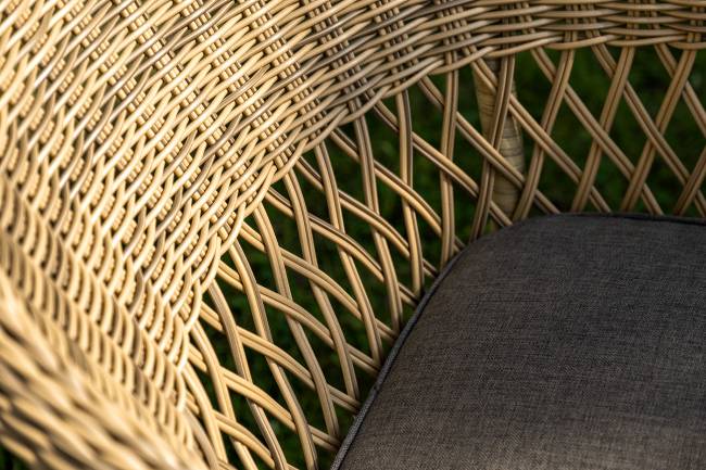 "Дольче" обеденная группа из искусственного ротанга, цвет соломенный "Дольче" обеденная группа из искусственного ротанга, цвет соломенный