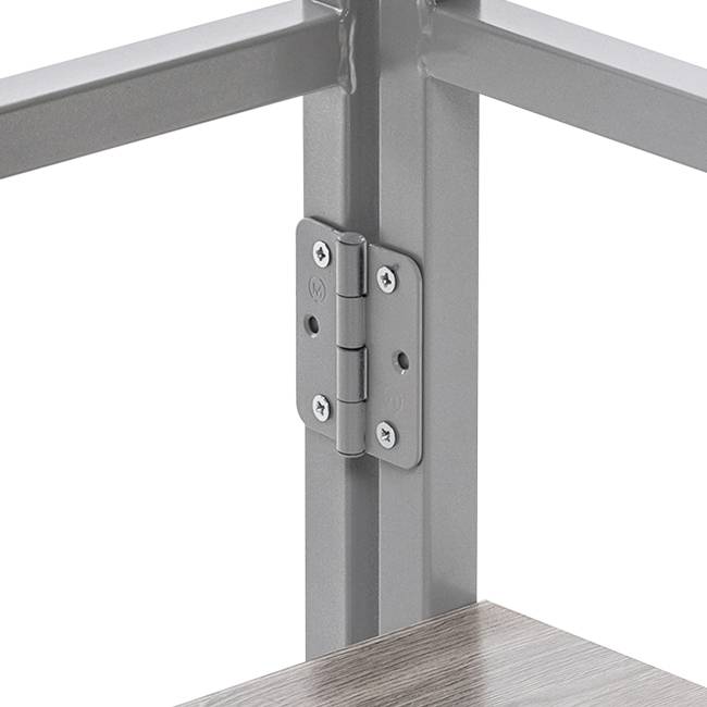 Стеллаж раскладной Leset Пако 1200 трапеция Серый