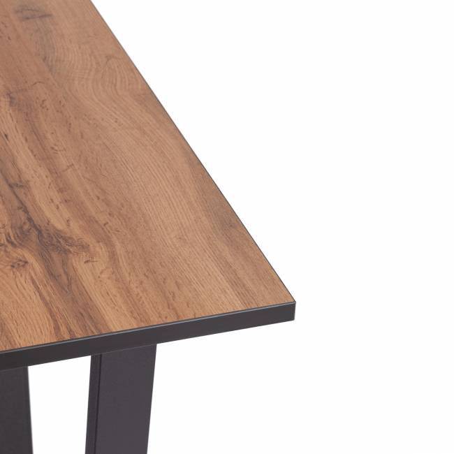 Стол COSTA ЛДСП/HPL/металл, 120 х 80 х 75 см, Дуб Вотан/чёрный Дуб Вотан/чёрный ЛДСП/HPL/металл Стол COSTA ЛДСП/HPL/металл, 120 х 80 х 75 см, Дуб Вотан/чёрный Дуб Вотан/чёрный ЛДСП/HPL/металл