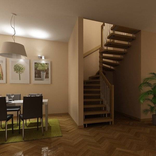 Лестница из бука ЛМ-31 Лестница из бука ЛМ-31