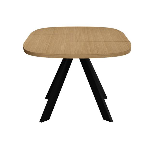 Стол DikLine B110 Дуб Каселла натуральный/опоры черные