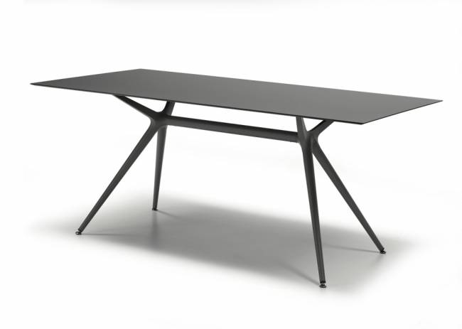 Столешница прямоугольная для подстолья Metropolis L антрацит 1800х900х12 мм