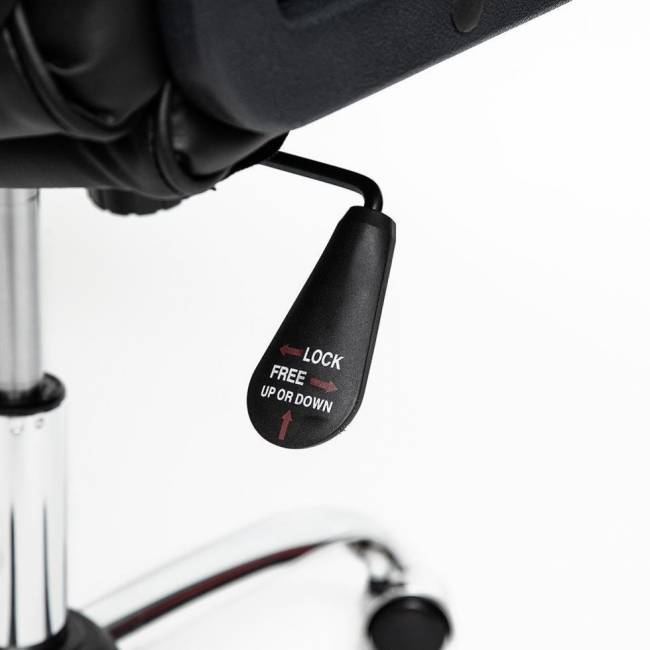 Кресло офисное TetChair CH 9944 хром (Искусств. чёрная кожа)