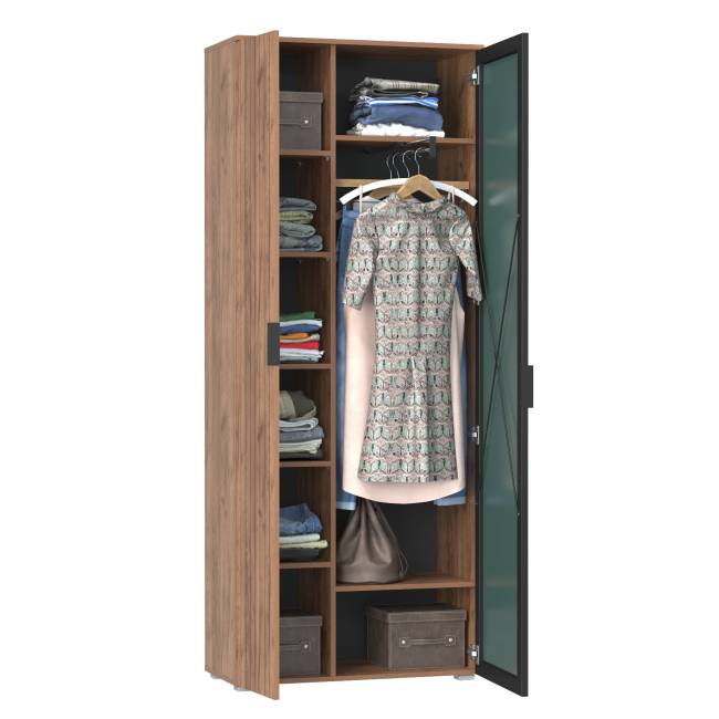 Шкаф с зеркалом Гранд 13.226 цвет дуб крафт табачный