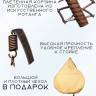Подвесное кресло - качели "Wind Brown" бежевая подушка