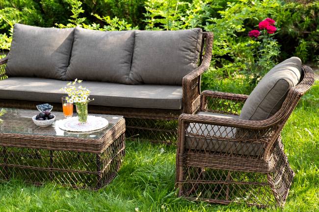 "Гранд Латте" лаунж-зона из искусственного ротанга, цвет коричневый "Гранд Латте" лаунж-зона из искусственного ротанга, цвет коричневый