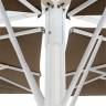 Зонт профессиональный четырехкупольный 6х6 м Alu Poker Starwhite белый, слоновая кость 6000х6000 мм