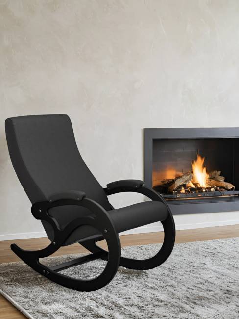 Кресло-качалка Каула М экокожа Дунди 109, каркас венге Кресло-качалка Каула М экокожа Дунди 109, каркас венге