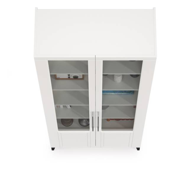 Шкаф Валенсия 13.217 цвет белый шагрень