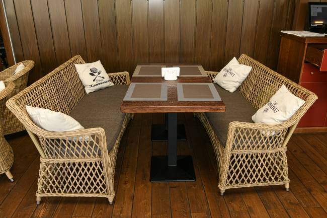 "Латте" диван двухместный из искусственного ротанга, цвет соломенный "Латте" диван двухместный из искусственного ротанга, цвет соломенный