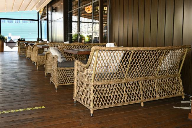 "Латте" диван двухместный из искусственного ротанга, цвет соломенный "Латте" диван двухместный из искусственного ротанга, цвет соломенный