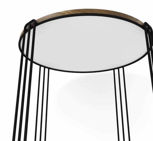 Столик кофейный Sheffilton SHT-CT33 черный муар/светлый орех Столик кофейный Sheffilton SHT-CT33 черный муар/светлый орех