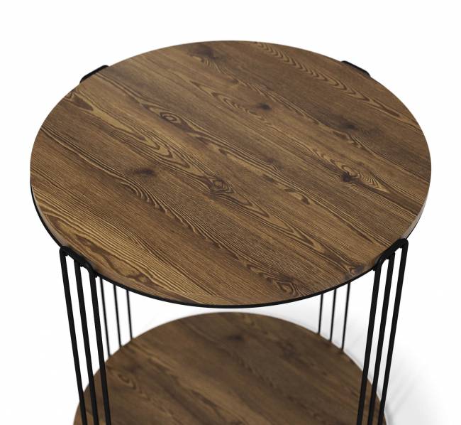 Столик кофейный Sheffilton SHT-CT33 черный муар/светлый орех Столик кофейный Sheffilton SHT-CT33 черный муар/светлый орех