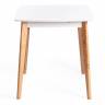 Тол обеденный раскладной Claire дерево гевея, МДФ, White (Белый) / Natural (натуральный)