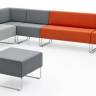 Пуф модульный Host Lounge красный 740х740х380 мм