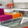Пуф модульный Host Lounge красный 740х740х380 мм