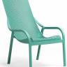 Лаунж-кресло пластиковое Net Lounge ментоловый 615х900х990 мм Лаунж-кресло пластиковое Net Lounge ментоловый 615х900х990 мм