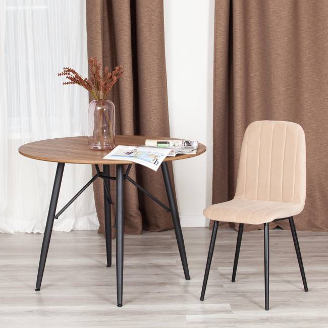 Стул Arc/Арк (1шт.в упаковке) велюр/металл, 46х52х88см, бежевый/черный бежевый Велюр/металл Стул Arc/Арк (1шт.в упаковке) велюр/металл, 46х52х88см, бежевый/черный бежевый Велюр/металл