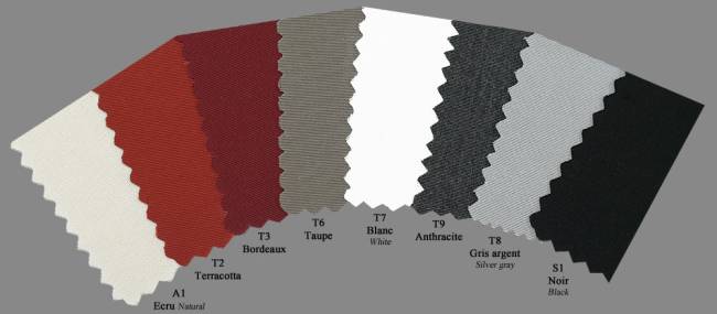Зонт профессиональный 3х3 м Rimini Braccio белый, серо-коричневый 3000х3000 мм