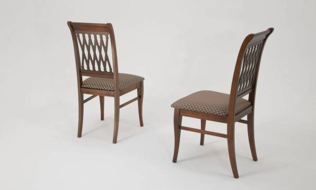 Обеденная группа Верди 120 со стульями Рич/ ромб коричневый, Орех