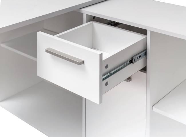 Два письменных стола-трансформера Лайт 03.245 цвет белый шагрень/тёмно-серый Два письменных стола-трансформера Лайт 03.245 цвет белый шагрень/тёмно-серый