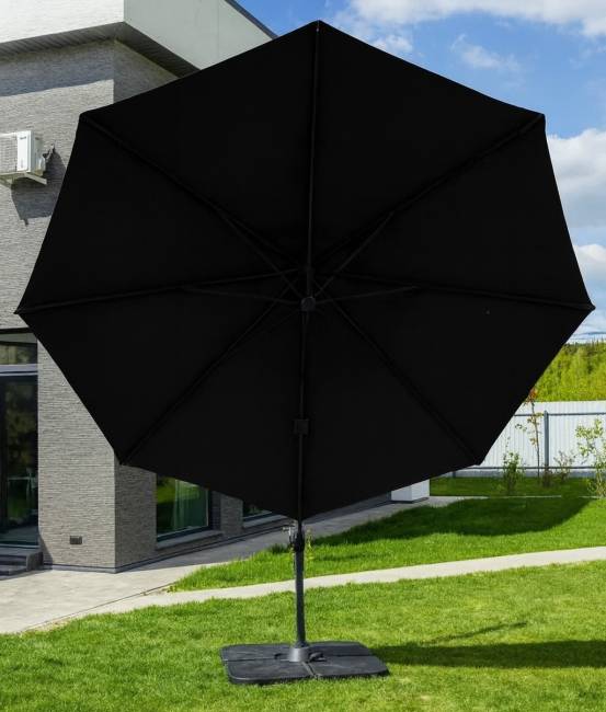 Зонт SKY BLACK круглый в комплекте с утяжелителями Зонт SKY BLACK круглый в комплекте с утяжелителями